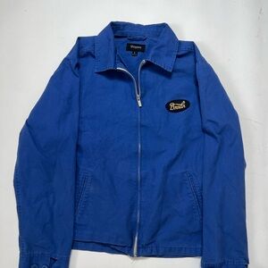 Brixton Men's Electric Blue Zip Shirt Jacket